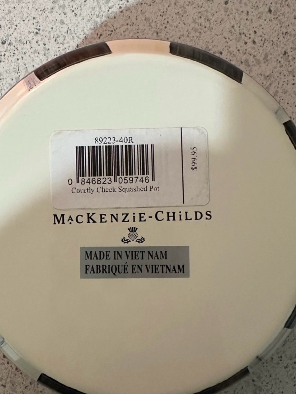 Mackenzie Childs Squashed POT - Picture 2 of 3
